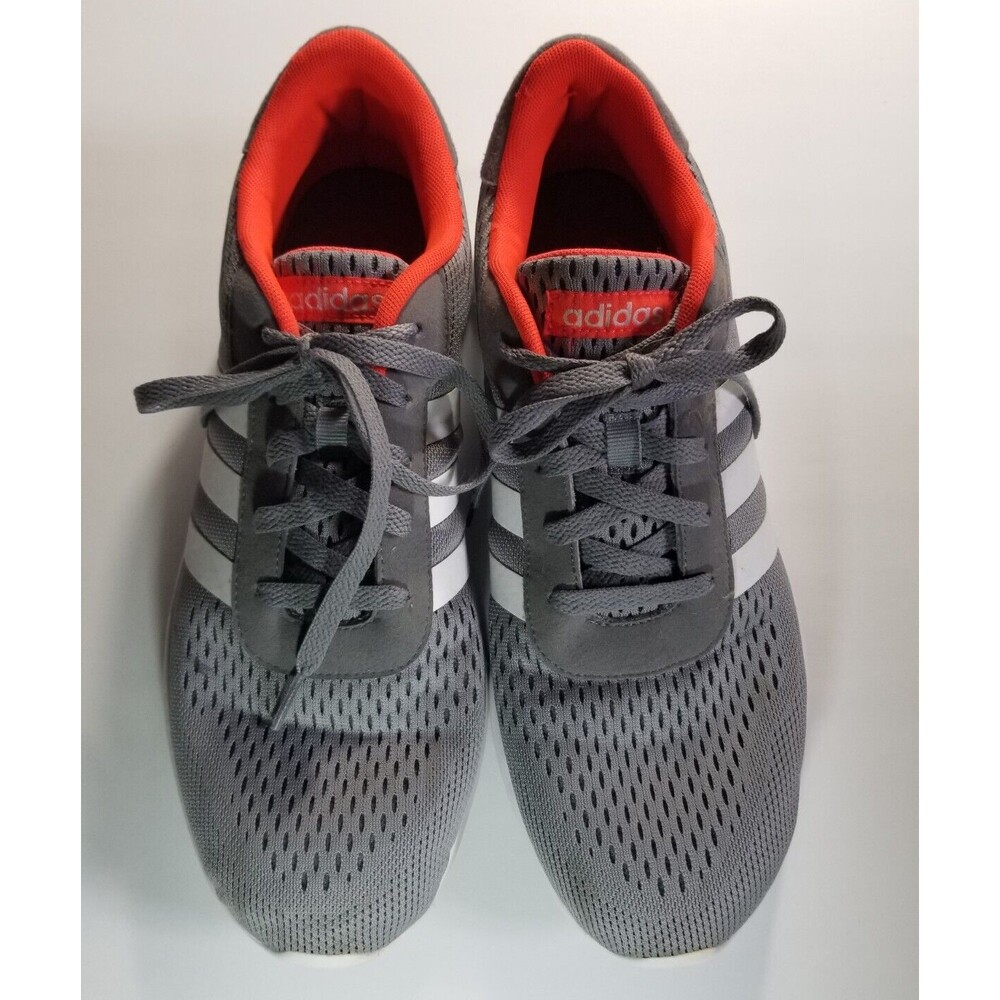 Adidas Men's Shoes Sneakers Lite Racer Grey Solar F98926 Running US Size 11 - Picture 2 of 5